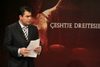 Gerti Shella, gazetar, drejtor ekzekutiv i IP gjat drejtimit t programit televiziv "shtje Drejtsie"